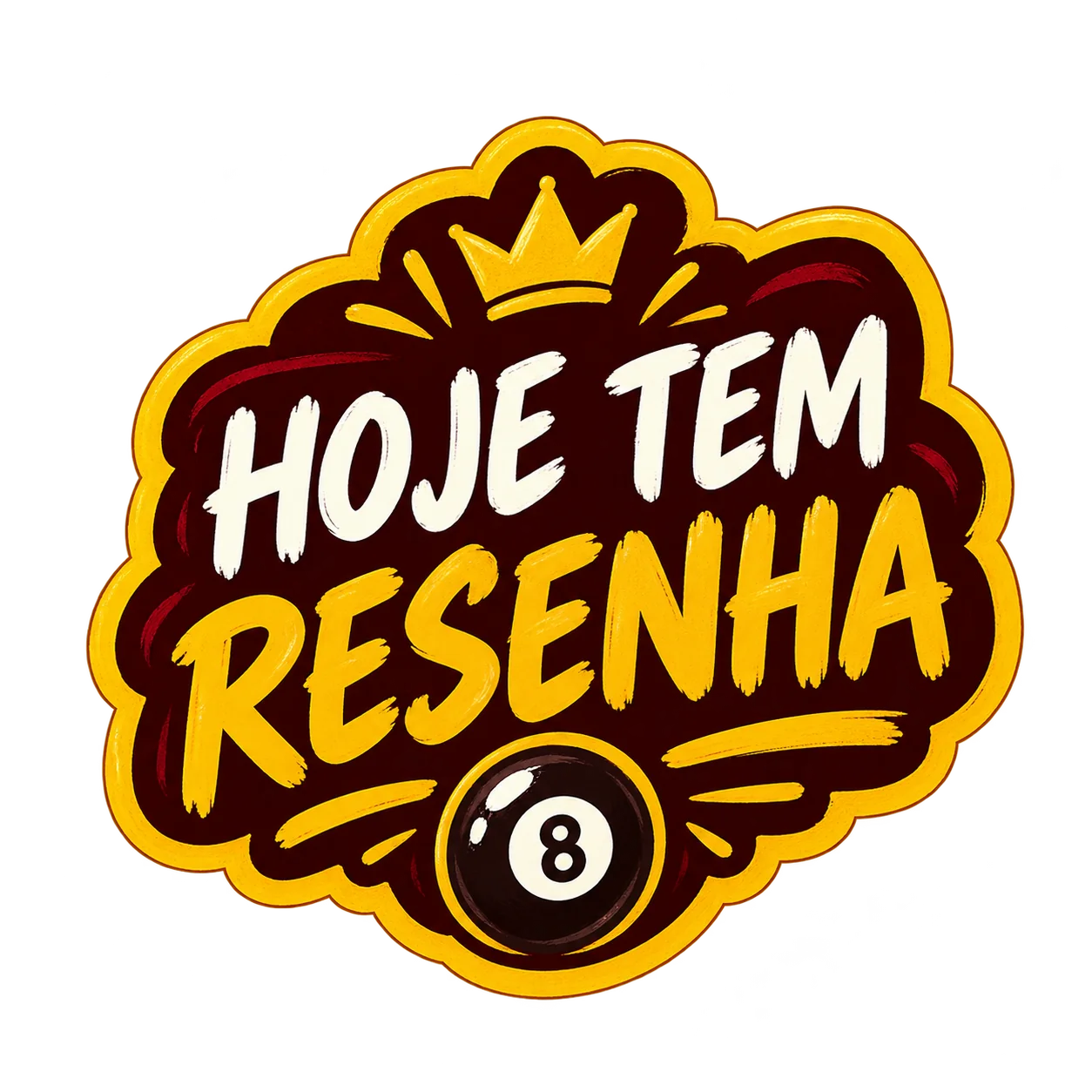 Figurinha aprovada: Hoje tem resenha